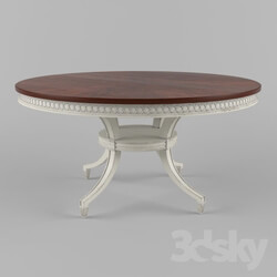 Table - Villa Couture Ana Round Table in Glaze 