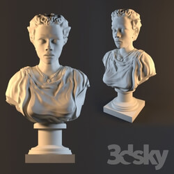 Sculpture - bust the Greek girl 