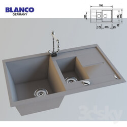 Sink - Sink Blanco Metra 6S compact mixer Blanco Tera_2012 