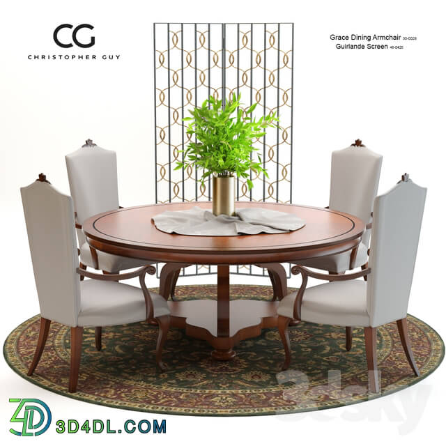 Table _ Chair - Christopher Guy Grace Dining Set
