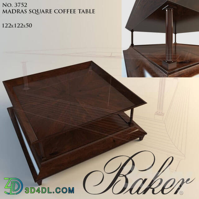 Table - MADRAS SQUARE COFFEE TABLE