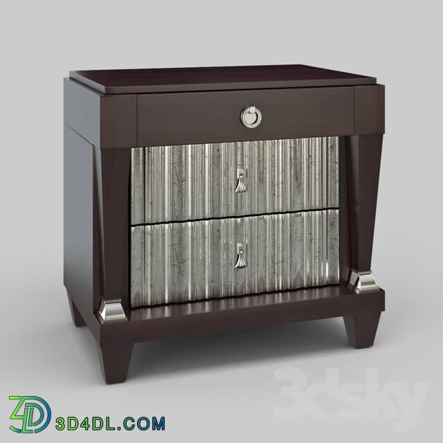 Sideboard _ Chest of drawer - OM Bedside cabinet Fratelli Barri MESTRE in the finishing of cherry veneers _Cherry C__ FB.BST.MES.7