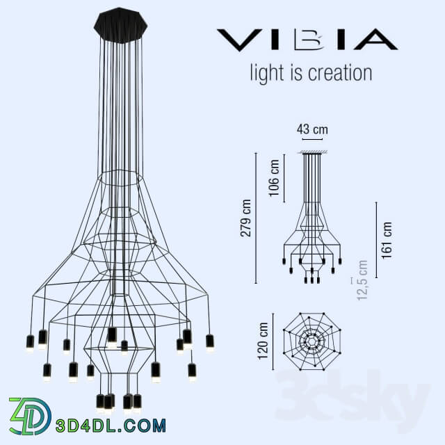 Ceiling light - VIBIA _ Wireflow