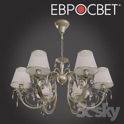 Ceiling light - OM Classic Chandelier with lampshades Bogate__39_s 262_6 Strotskis 