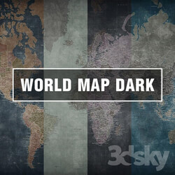 Wall covering - Factura _ WORLD MAP DARK 