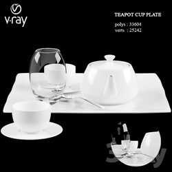 Tableware - Teapot cup plate 