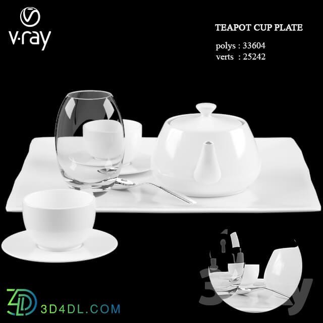 Tableware - Teapot cup plate