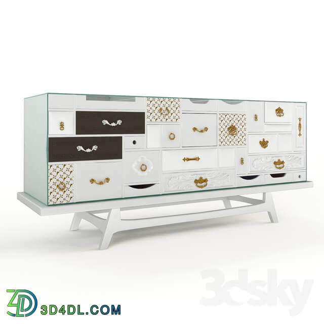 Sideboard _ Chest of drawer - mondrian white