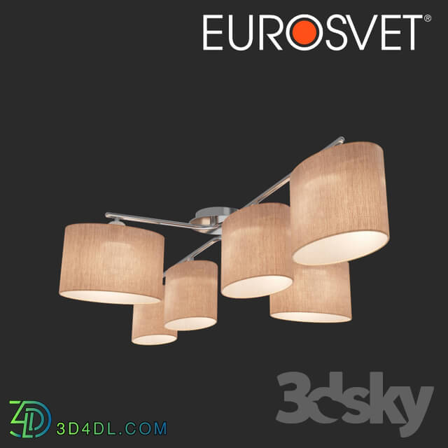 Ceiling light - OM Ceiling chandelier with lampshades Eurosvet 60083_6 Elipse