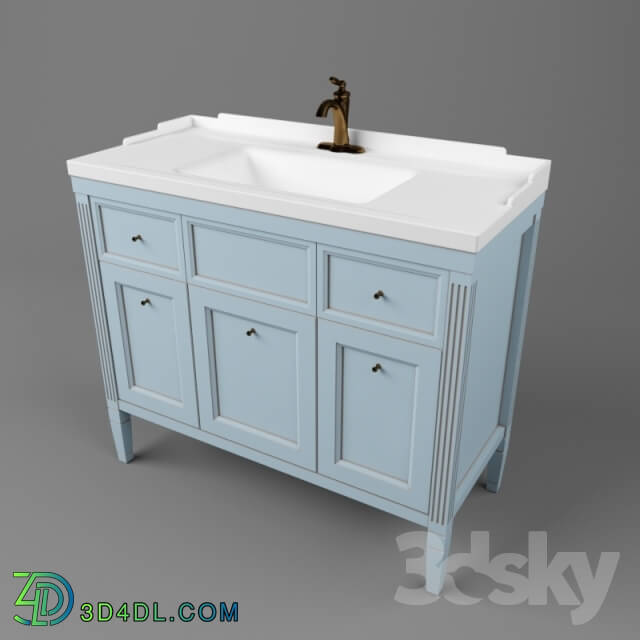 Bathroom furniture - Drawers _CAPRIGO__ collection _ALBION__ width 1020 mm