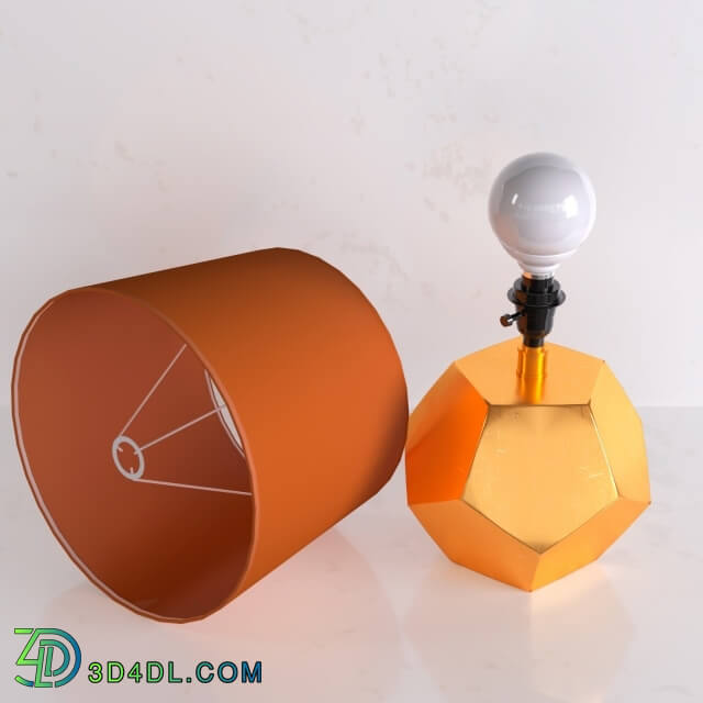 Table lamp - Between a Rock and a Lamp Base