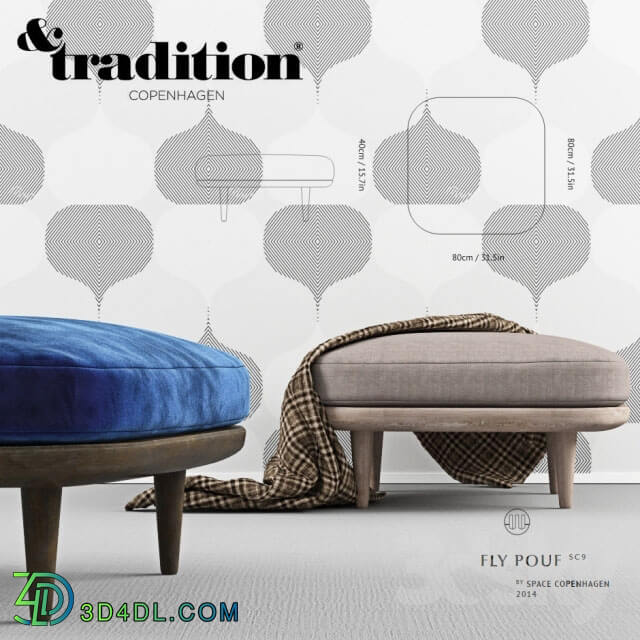 Other soft seating - fly pouf andtradition