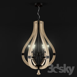 Ceiling light - Middlefield Chandelier 6 candles by Fredrick Ramond 