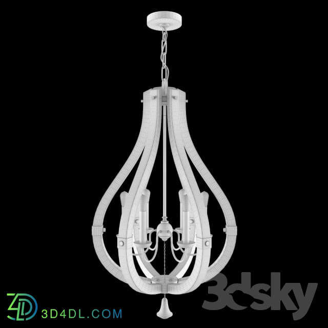 Ceiling light - Middlefield Chandelier 6 candles by Fredrick Ramond