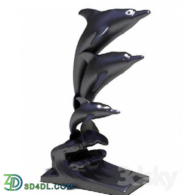 Sculpture - Statue of dolphins