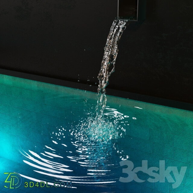 Other architectural elements - Water jet - stream of water