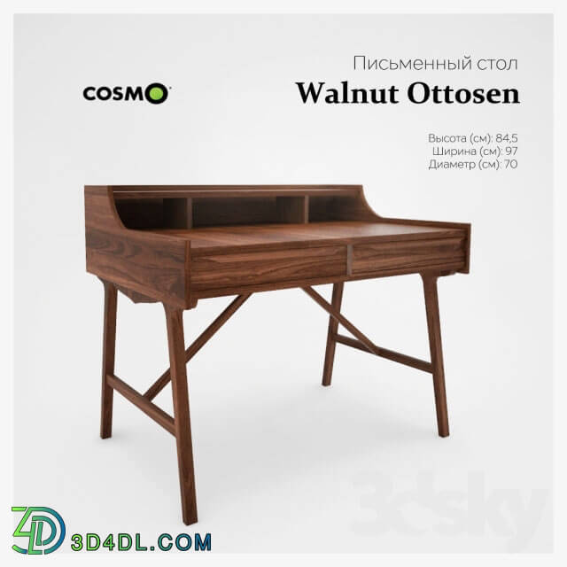 Table - Desk Walnut Ottosen