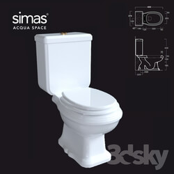 Toilet and Bidet - WC simas AR_821 _ AR_822 OM 