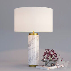 Table lamp - Pillar Table Lamp - Marble 