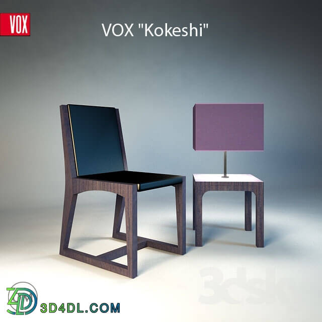 Chair - Kokeshi Chair and Lamp VOX Kokeshi low