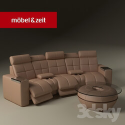 Sofa - Sofa and coffee table. Mobel _amp_ Zeit 