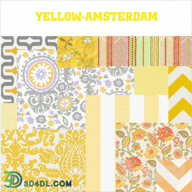 Fabric - yellow-amsterdam