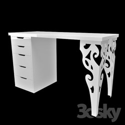 Table - IKEA desk_ Tubman_ decorative legs 