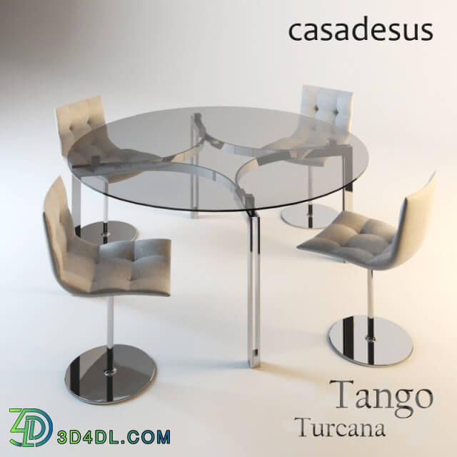 Table _ Chair - Tango round table and chair Turcana - Casadesus