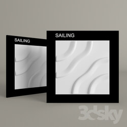 3D panel - Sailing 3d panel _bamboo_ 