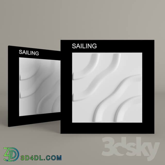 3D panel - Sailing 3d panel _bamboo_