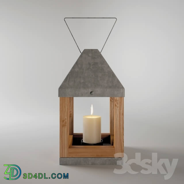 Other decorative objects - Lamp_Wood _ Metal Lanterns