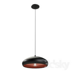 Ceiling light - 94605 Suspension MOGANO 1_ 1х60W _E27__ Ø400_ steel_ black_ copper 