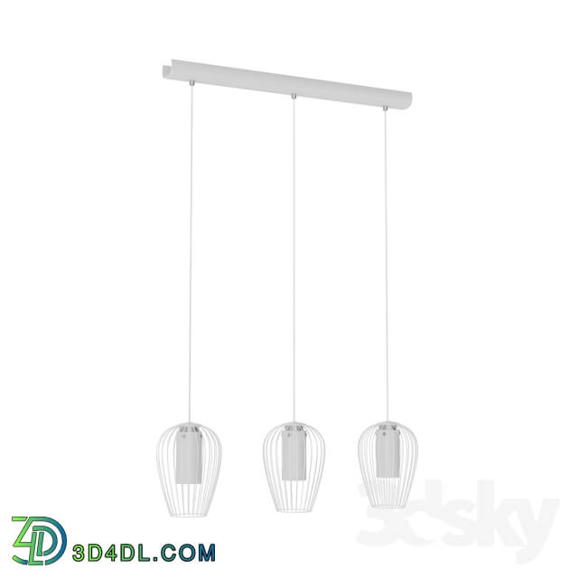 Ceiling light - 94339 LED suspension VENCINO_ L700_ 3x6W _LED__ steel_ white