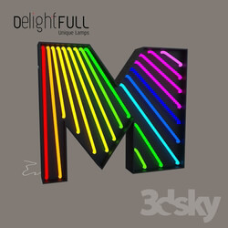 Wall light - Delightfull Graphic Collection Letter M 