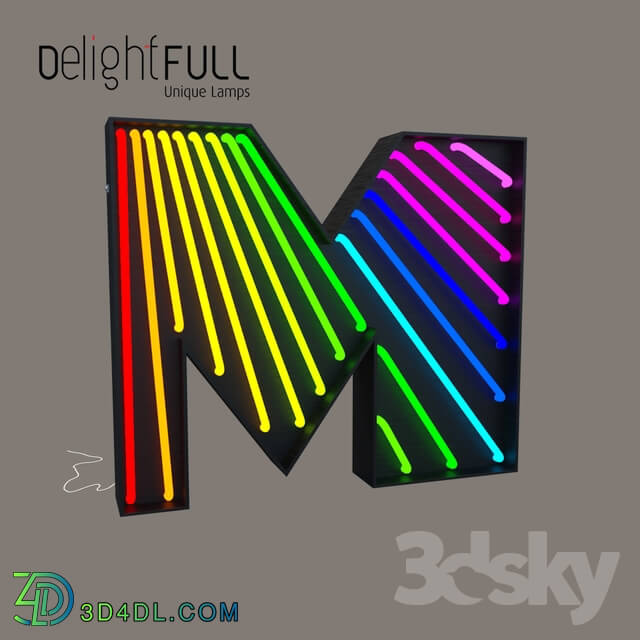 Wall light - Delightfull Graphic Collection Letter M