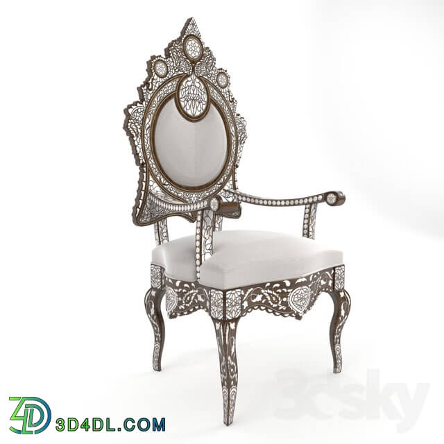 Chair - chair_ oriental_ middle eastern_ ottoman