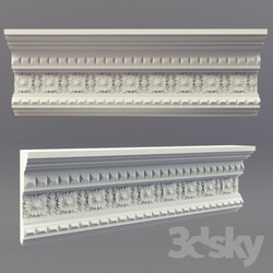 Decorative plaster - cornice with moldings 