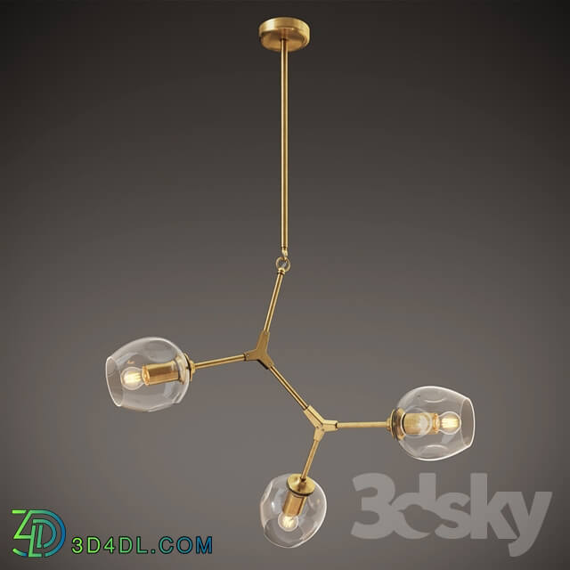 Ceiling light - GRAMERCY HOME - ALDA CHANDELIER CH140-3