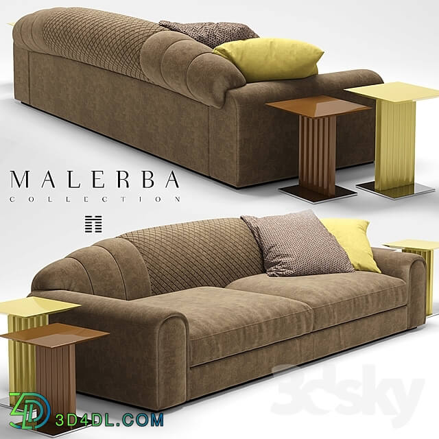 Sofa - Sofa_ tables and picture malerba