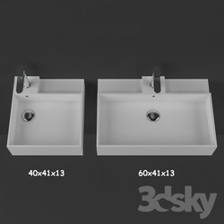 Wash basin - wash basin and basin mixer 