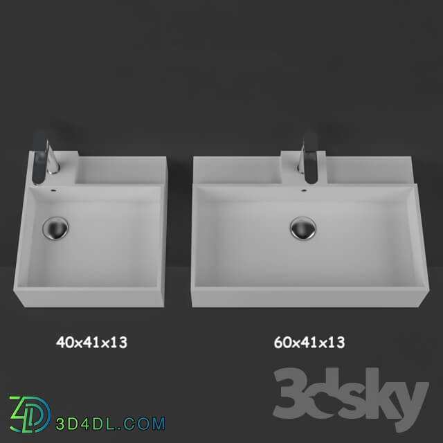 Wash basin - wash basin and basin mixer