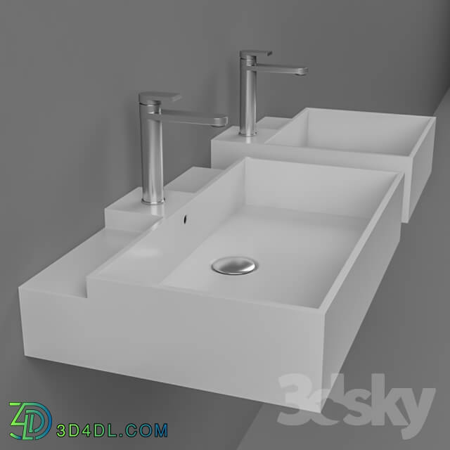 Wash basin - wash basin and basin mixer