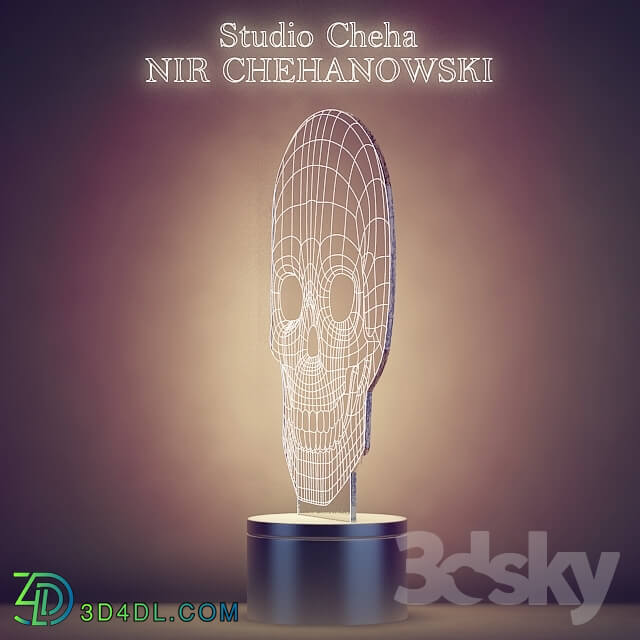 Table lamp - BULBING lamp - _Skull