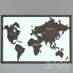 Frame - Picture World Map 