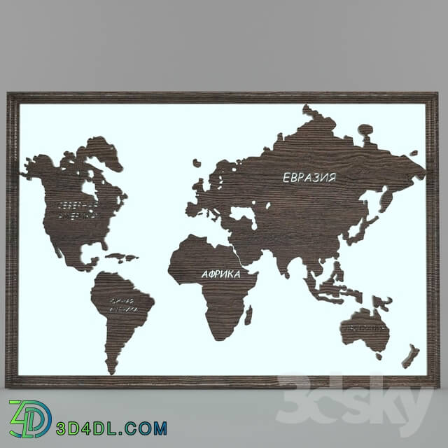 Frame - Picture World Map