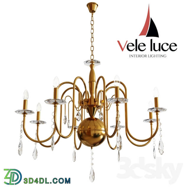 Ceiling light - Suspended chandelier Vele Luce Rocca VL1794L06