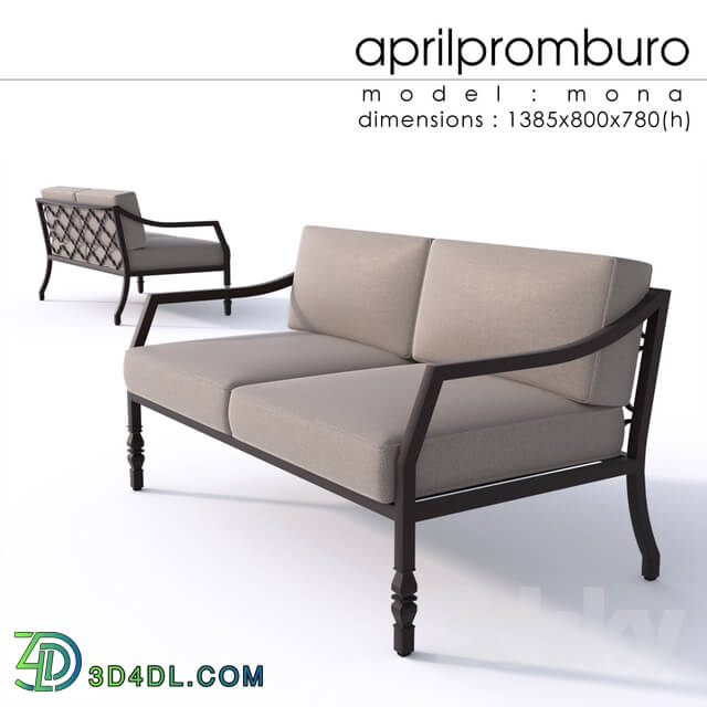 Sofa - _OM_ Aprilpromburo Mona 2-seat sofa