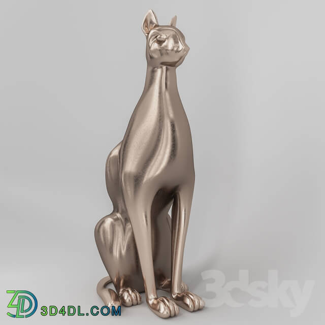 Sculpture - Egyptian cat Abhika - sculpture