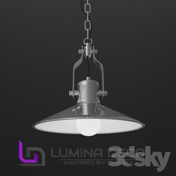 Ceiling light - _OM_ Pendant lamp Lumina Deco Settore chrome 