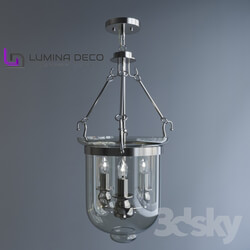 Ceiling light - _OM_ Pendant lamp Lumina Deco Leo chrome LDP 6116-3-CHR 